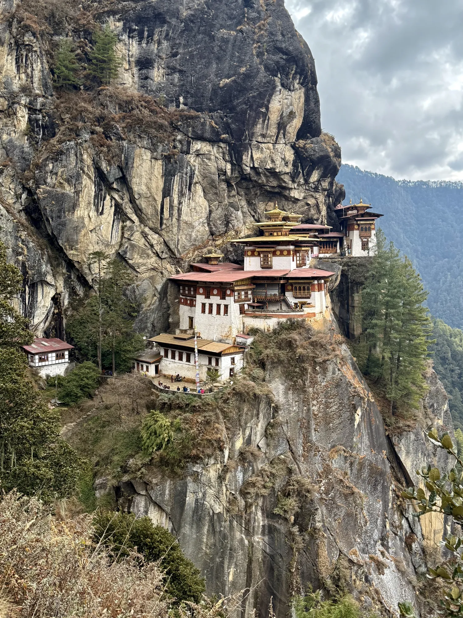 Taktsang Monastery, the Tiger's Nest, above the Paro valley
